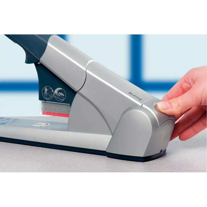 Leitz Heavy Duty segiklis, 80 lapų, sidabrinis, Leitz 5591, 5592, 5593, 5594, Metalas, Plastikas, 4.3 cm, 1 kg