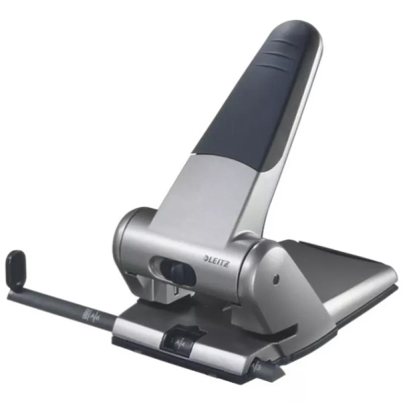 Leitz Heavy Duty Hole Punch, 65 sheets, Sidabrinė, 8 cm, 5.5 mm, A5, 1 kg