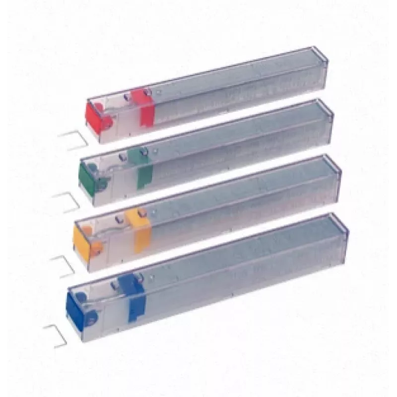 Leitz segtukų kasetė Power Performance K10 26/10 5x210, segtukų pakuotė, 1 cm, 210 segtukų, 26/10, žalia, 55 lapai