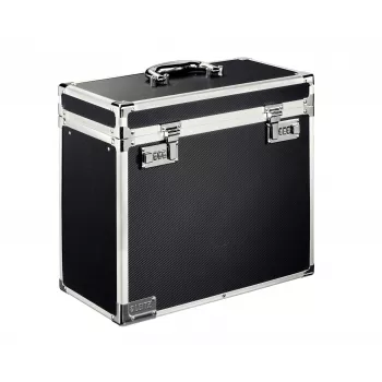 Leitz Mobile Filing Case Lockable A4, juoda, chromuota, plastikinė, kombinuota spyna, 15 l, 366 mm, 165 mm