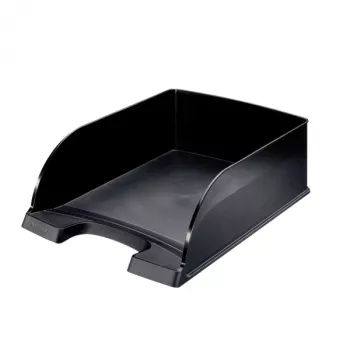 Leitz Letter tray Plus Jumbo, Plastic, Juoda, A4, Envelope, Letter, Note, Paper, 242 x 330 x 95 mm, 255 x 357 x 103 mm