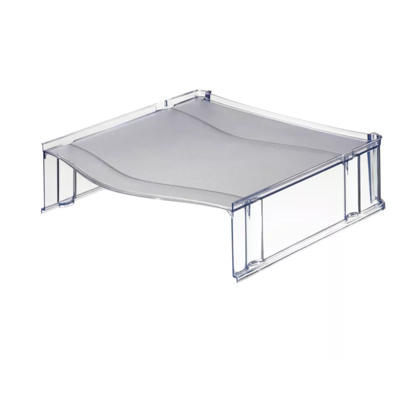 Leitz Letter tray riser Plus Universal, Plastic, Pilka, Translucent, 254 mm, 265 mm, 70 mm, 200 g