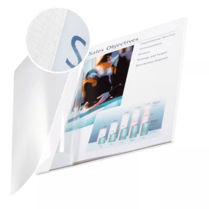 Leitz impressBIND viršelis Soft 3,5 mm, A4, Baltas, 35 lapų, 3,5 mm, 214 mm, 302 mm