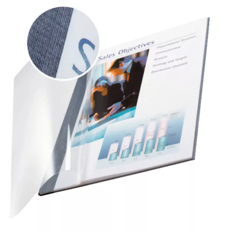 Leitz impressBIND aplankalas Soft 7,0 mm, A4, mėlynas, 70 lapų, 214 mm, 302 mm, 11 mm