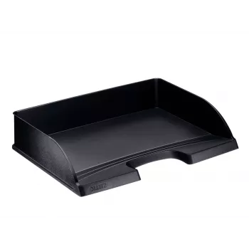 Leitz padėklas laiškams Plus Landscape Standard, plastikinis, juodas, A4, 350 x 245 x 63 mm, 363 mm, 273 mm