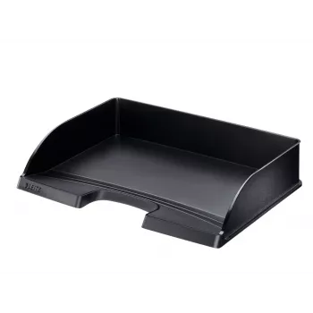 Leitz padėklas laiškams Plus Landscape Standard, plastikinis, juodas, A4, 350 x 245 x 63 mm, 363 mm, 273 mm
