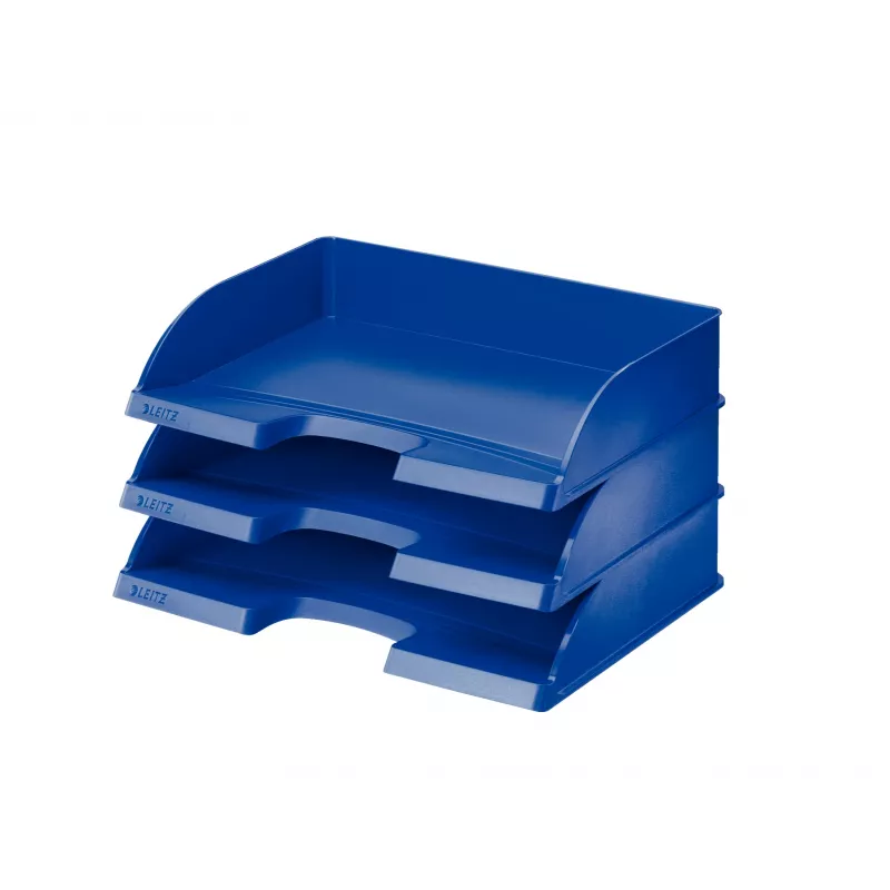 Leitz Letter tray Plus Landscape Jumbo, plastikinis, mėlynas, A4, laiškas, užrašas, popierius, 350 x 245 x 97 mm, 363 x 273 x 103 mm