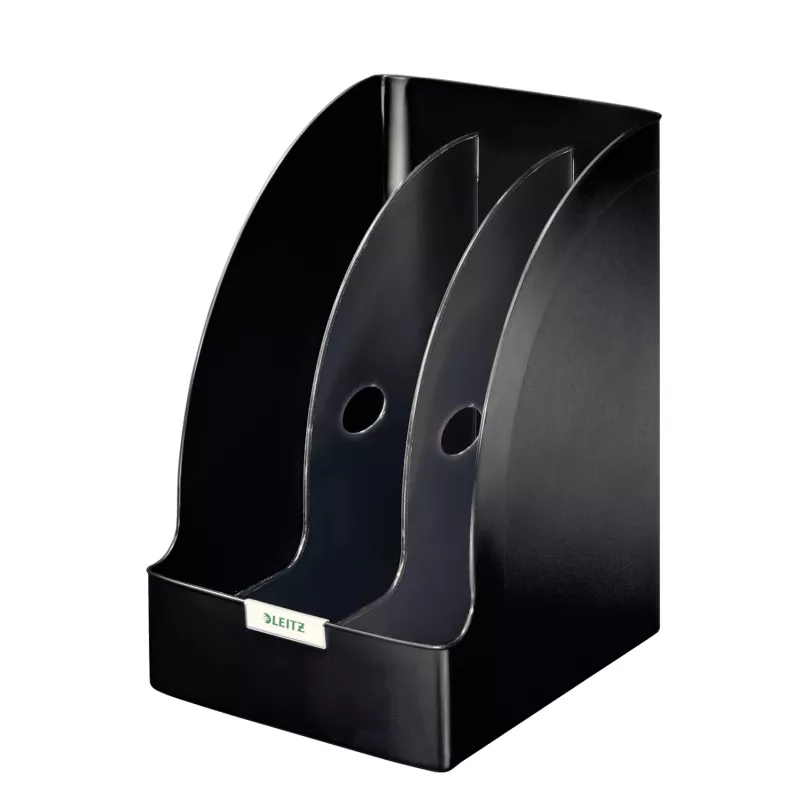 Leitz žurnaldėžė Plus Jumbo, juoda, plastikinė, A4, 20,5 cm, 213 mm, 321 mm