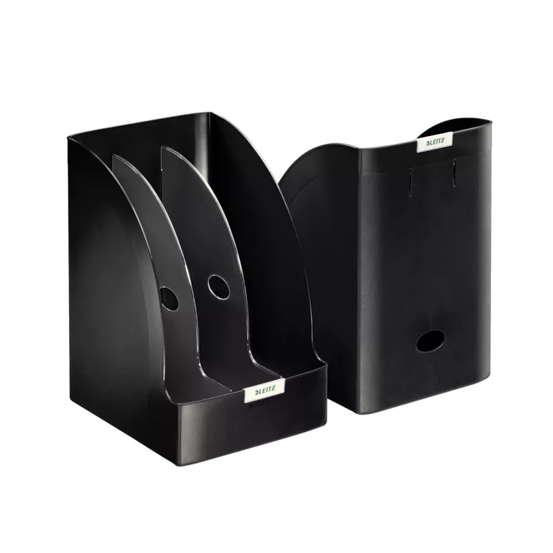 Leitz žurnaldėžė Plus Jumbo, juoda, plastikinė, A4, 20,5 cm, 213 mm, 321 mm