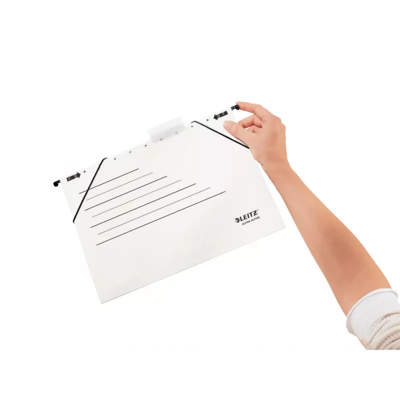 Leitz pakabinamas segtuvas Alpha Active FSC®, A4, baltas, kartonas, 348 mm, 260 mm, 90 g