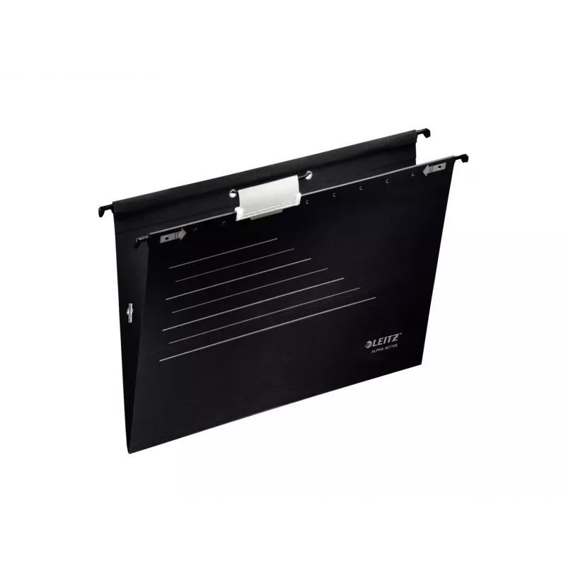 Leitz pakabinamas segtuvas Alpha Active FSC®, A4, juodas, kartonas, 348 mm, 260 mm, 90 g