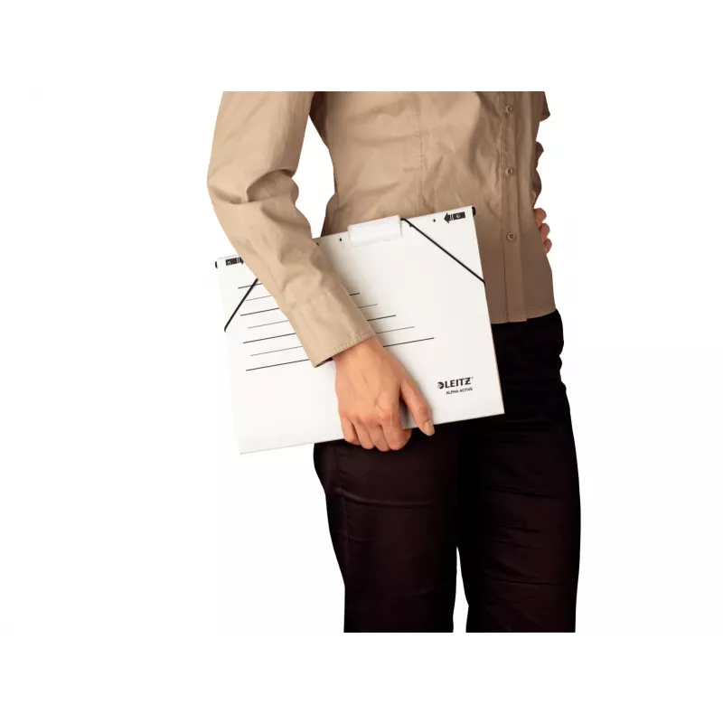 Leitz pakabinamo dokumentų kišenė Alpha Active FSC®, A4, juoda, kartonas, 348 mm, 260 mm, 90 g