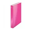 Leitz Ringbinder WOW Laminuotas A4+ 2DR/25mm, A4, Kartonas, Rožinė, Balta, 250 lapų, 80 g/m²