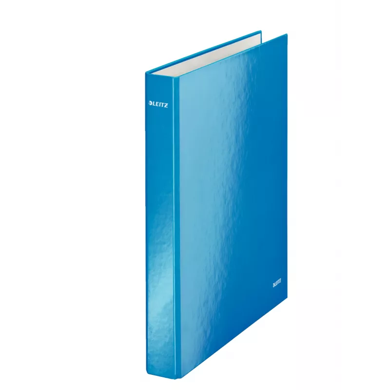 Leitz Ringbinder WOW Laminuotas A4+ 2DR/25mm, A4, Kartonas, Mėlynas, Baltas, 250 lapų, 80 g/m²