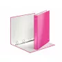 Leitz Ringbinder WOW Laminated A4+ 4DR/25mm, A4, Kartonas, Rožinė, 230 lapų, 80 g/m², 2,5 cm