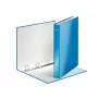 Leitz aplankas su žiedais WOW Laminuotas A4+ 4DR/25mm, A4, Kartonas, Mėlyna, 230 lapų, 80 g/m², 2,5 cm