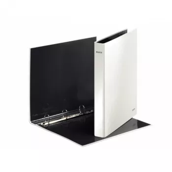 Leitz Ringbinder WOW Laminuotas A4+ 4DR/25mm, A4, Kartonas, Balta, 230 lapų, 80 g/m², 2,5 cm