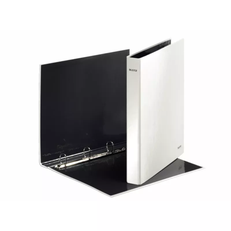 Leitz Ringbinder WOW Laminuotas A4+ 4DR/25mm, A4, Kartonas, Balta, 230 lapų, 80 g/m², 2,5 cm