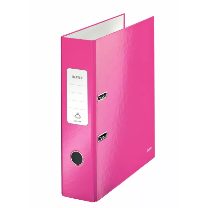 Leitz svirtinė byla 180° WOW POB/Laminuota A4/80mm, A4, Kartonas, Rožinė, 600 lapų, 80 g/m², 8 cm