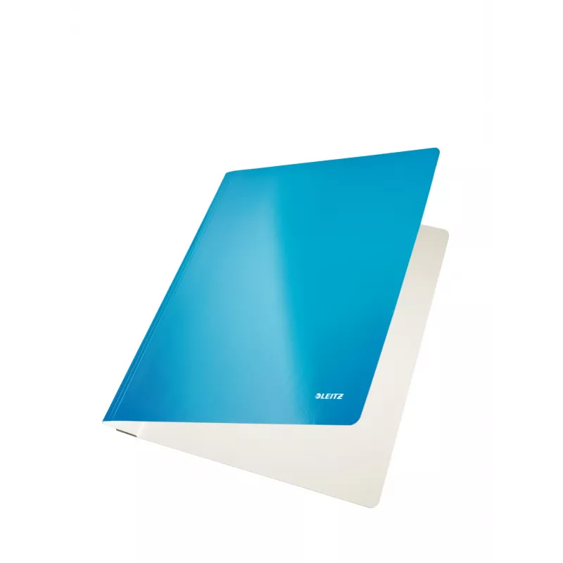 Leitz plokščioji byla „WOW“, A4, kartoninė, mėlyna, metaliko, 250 lapų, 240 mm, 3 mm
