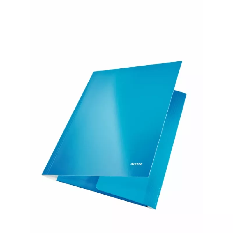 Leitz 3 atvartų aplankas WOW Card/POB A4, A4, polipropilenas (PP), mėlynas, 250 lapų, 80 g/m², popierius