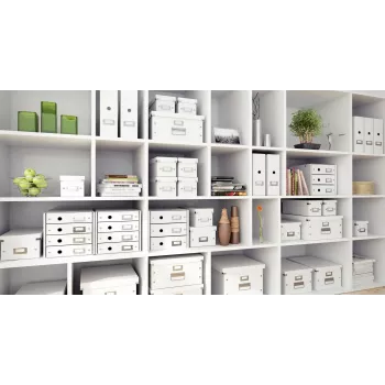 Leitz Click & Store WOW DVD laikymo dėžutė, balta, kartonas, 206 mm, 325 mm, 147 mm, 570 g
