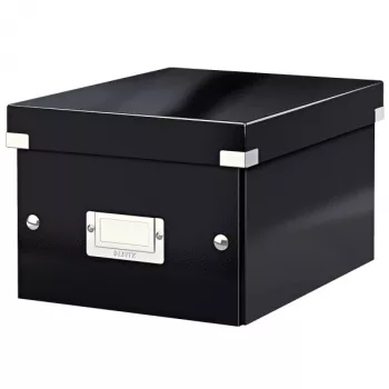 Leitz Click & Store WOW maža laikymo dėžutė, juoda, kartonas, 7,4 l, 200 x 250 x 148 mm, 540 g, 1 vnt.