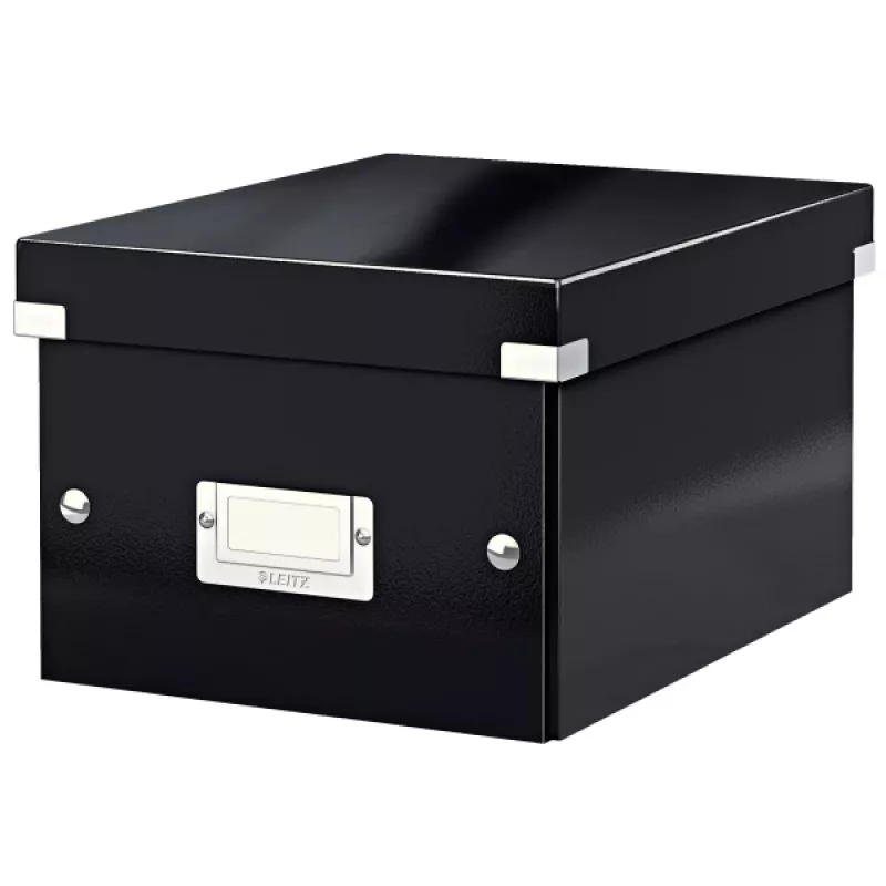 Leitz Click & Store WOW maža laikymo dėžutė, juoda, kartonas, 7,4 l, 200 x 250 x 148 mm, 540 g, 1 vnt.
