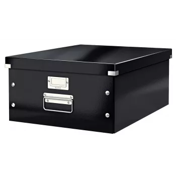 Leitz Click & Store WOW didelė saugojimo dėžė, juoda, kartonas, 369 mm, 482 mm, 200 mm, 1,28 kg