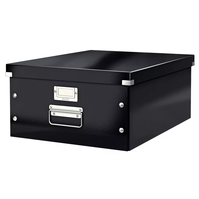 Leitz Click & Store WOW didelė saugojimo dėžė, juoda, kartonas, 369 mm, 482 mm, 200 mm, 1,28 kg