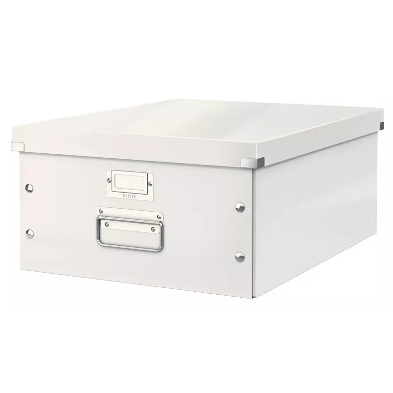 Leitz Click & Store WOW didelė archyvavimo dėžutė, balta, kartoninė, 369 mm, 482 mm, 200 mm, 1,28 kg