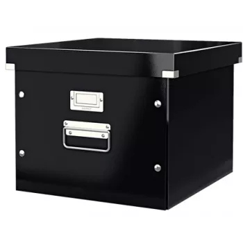 Leitz Click & Store WOW pakabinamų bylų dėžė, juoda, kartonas, 357 mm, 285 mm, 367 mm, 1,21 kg