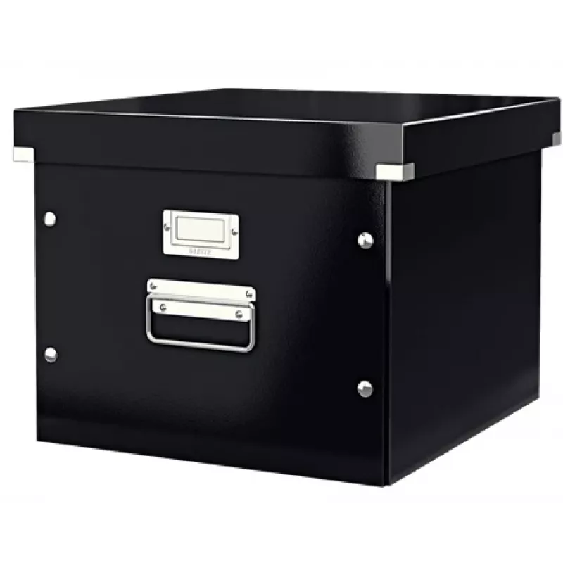 Leitz Click & Store WOW pakabinamų bylų dėžė, juoda, kartonas, 357 mm, 285 mm, 367 mm, 1,21 kg