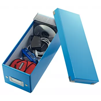 Leitz Click & Store WOW CD laikymo dėžutė, mėlyna, kartonas, 143 mm, 352 mm, 136 mm, 440 g