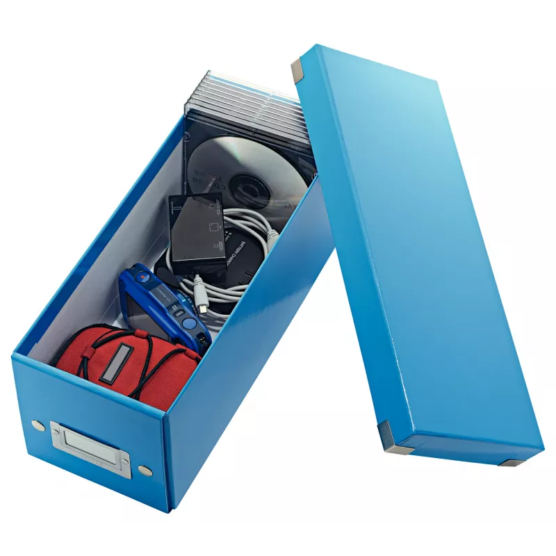 Leitz Click & Store WOW CD laikymo dėžutė, mėlyna, kartonas, 143 mm, 352 mm, 136 mm, 440 g
