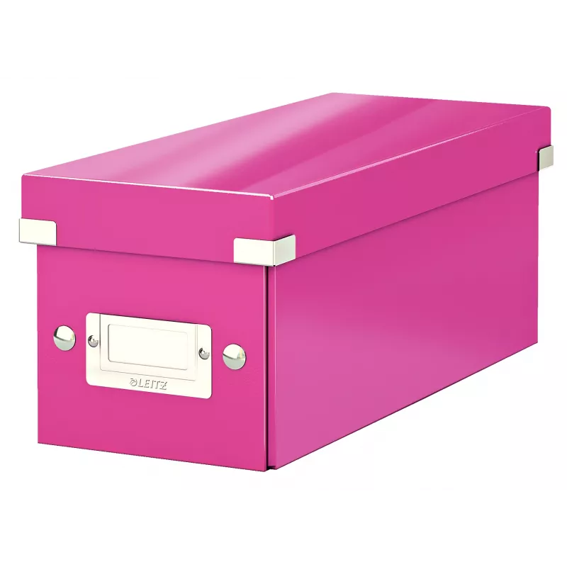 Leitz Click & Store WOW CD laikymo dėžutė, rožinė, kartonas, 143 mm, 352 mm, 136 mm, 440 g