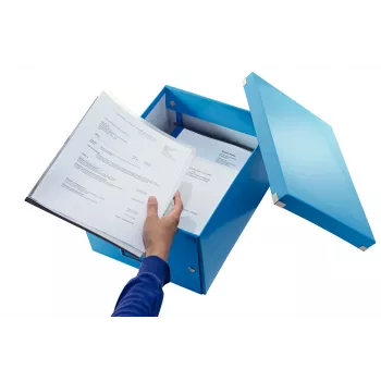 Leitz Click & Store WOW vidutinė saugojimo dėžė, mėlyna, kartonas, 16,7 l, 281 mm, 200 mm, 265 x 335 x 188 mm