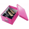 Leitz Click & Store WOW vidutinė saugojimo dėžė, rožinė, kartonas, 16,7 L, 281 mm, 200 mm, 265 x 335 x 188 mm