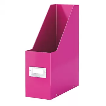 Leitz Click & Store WOW žurnalo dėtuvė, rožinė, kartoninė, 103 mm, 253 mm, 330 mm, 95 x 245 x 310 mm