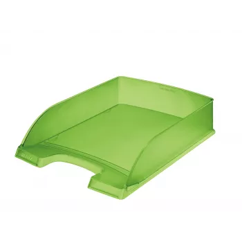 Leitz laiškų dėklas Standard Plus Frosty Standard, plastikinis, žalias, A4, 255 mm, 357 mm, 70 mm