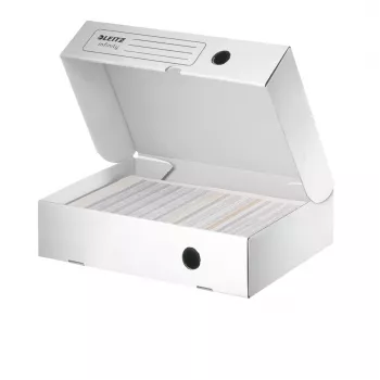 Leitz Archiving Box Infinity FSC® Horisontal 80 mm, balta, A4, 190 g, 255 x 330 x 80 mm