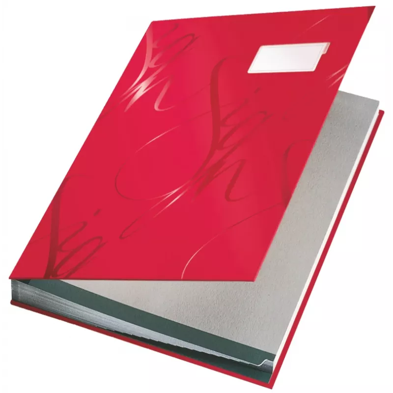 Leitz Design Signature knyga 18 skirtukų A4, raudona, kartonas, A4, 240 mm, 25 mm, 340 mm
