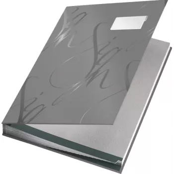Leitz Design Signature knyga su 18 skirtukų A4, pilka, kartonas, A4, 240 mm, 25 mm, 320 mm