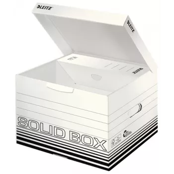 Leitz 61180001 dokumentų saugojimo dėžutė Kartonas Juoda, Balta