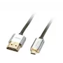 Lindy 2 m CROMO plonas High Speed HDMI to Micro HDMI laidas su Ethernet