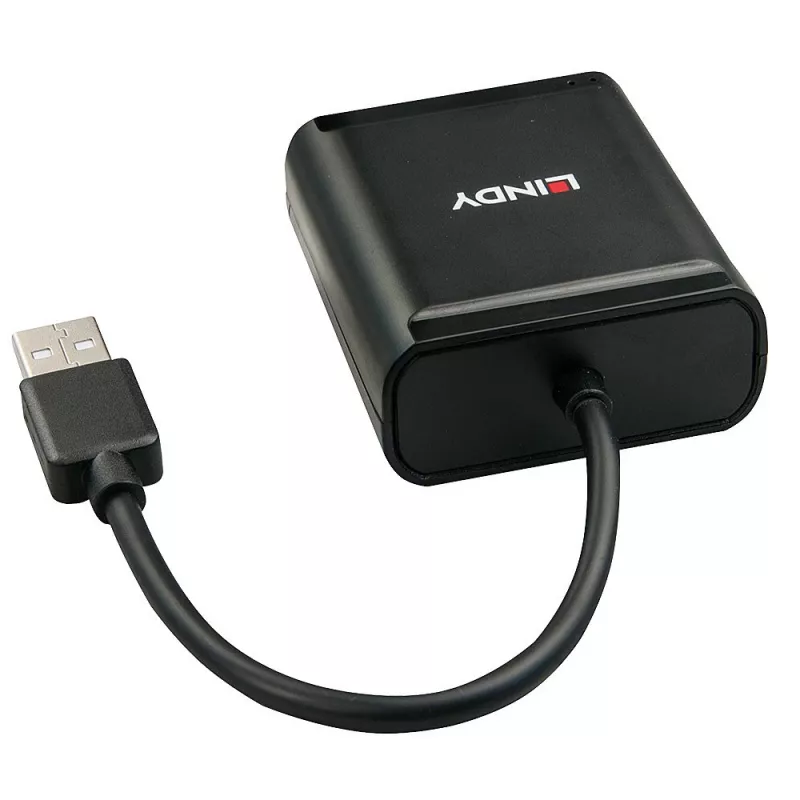 Lindy 60 m 4 prievadų USB 2.0 Cat.6 prailgintuvas, USB 2.0, RJ-45, USB 2.0, juodas, metalinis, 52 mm, 60 mm