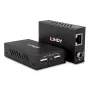 Lindy 100m 2 prievadų USB 2.0 Cat.6 plėtiklis, AV siųstuvas ir imtuvas, 100 m, laidinis, juodas