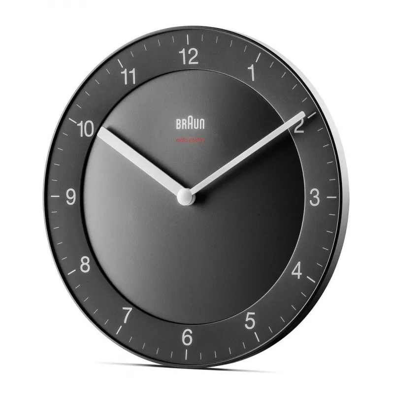 Braun BC06B-DCF Kvarcinis laikrodis Apskritimas Juodas