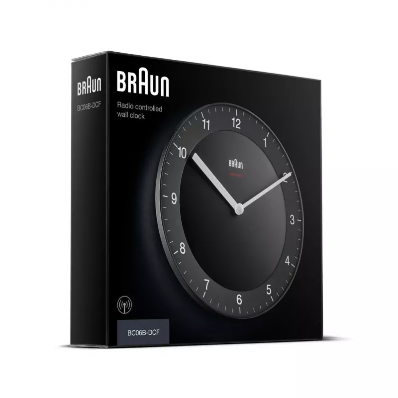 Braun BC06B-DCF Kvarcinis laikrodis Apskritimas Juodas