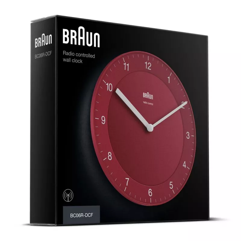 Braun BC06R-DCF kvarcinis laikrodis Circle raudonas
